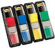 3M Plastic Narrow Post-it Index Tabs 12x43mm 13k002a