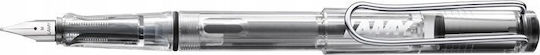Lamy Safari 012 Писалка Прозрачна от Пластмаса с Червено Мастило
