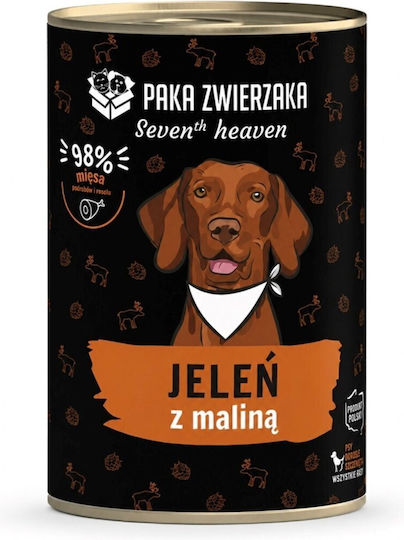 Paka Zwierzaka Paka Zwierzaka Nasses Hundefutter mit Hirsche 400g