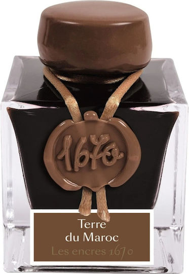 Jacques Herbin Replacement Ink for Fountain Pen Brown 50ml