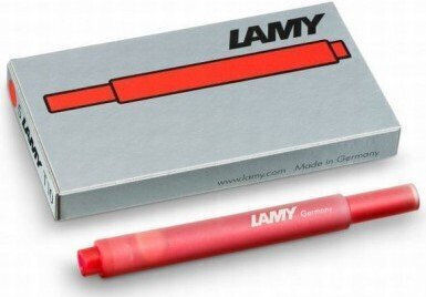 Lamy Lamy T10 5 Пълнители За Химикалки Червени 1.25 мл