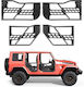 Vevor Jeep Tube 4-Tür Auto Zubehör Für Jeep Wrangler Jk Jku Unlimited 2007-2018 Stahl Vorder- Und Hintertüren Rohrförmige Halbe Türen Off Road Aufbewahrungstasche Gummi Kissen Scharniere Schwerlast Schloss Oe