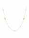 Senzio Belibasakis Halskette aus Gold 14K mit Zirkon