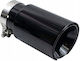 Poujoulat Kaminrohr Abschluss Typ 51 89mm Eingang 76mm Schwarz Chrom