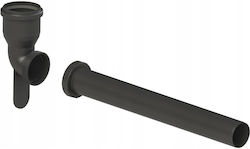 Almeva Starr Flex Μειωμένη Ανακαινιστική Γωνία Dn60/80 Uv Σταθερή Μαύρο
