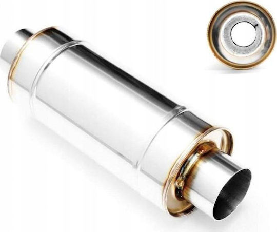 Rm Motors Sport Kaminrohr Durchgang 63,5mm Länge 400mm Inox