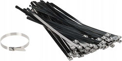 Delta Μεταλλικά Δεματικά Καλωδίων 10mmx10mm (100τμχ)
