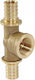 Rehau Pipe Tee Connection Brass 32mm
