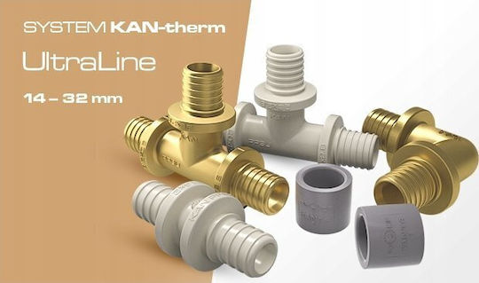 KAN-therm Тръбни Гробове Свързващ Месингов 1/2" 25мм 2509258004