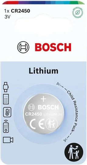 Bosch Μπαταρία Λιθίου Ρολογιών CR2450 3V 1τμχ