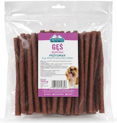Petitto Dog Treats Stick for Dogs with Goose 500gr Petitto Dog Treats Stick for Dogs with Goose 500gr