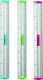 Keyroad Aluminium Lineal 30cm mit Griff Mehrfarbig