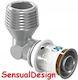 Uponor Rohrbogenarmatur Messing Männlich 25mm