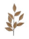 Weihnachtskranz Zweigstelle Stoffblätter Glitzer Braun-Beige 67cm 306.035.0048.08