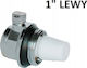 Pintossi Art.512-l Automatic Radiator Air Vent Valve 1" Left Nickel-Plated Brass