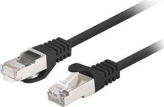 Lanberg F/UTP Cat.6 (Gigabit) Network Cable Ethernet 3m Black 10 Pieces