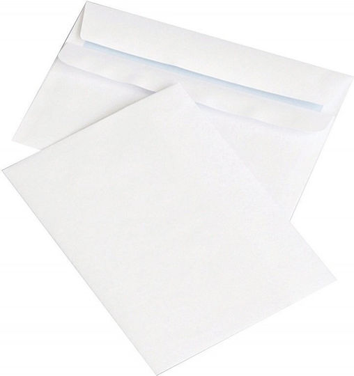 Office Products Set Versandumschläge mit Abziehen und versiegeln 50Stücke 11.4x16.2cm Weiß