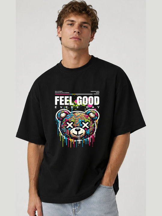 T-shirt Μαύρο