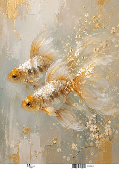 Rice Paper Maja's Memories 30x42cm Goldfish Mdr1187