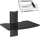 Ergosolid Ovi-s1 Audio Video Dvd Regal Gehärtetes Glas Sehr Hochwertige Verarbeitung