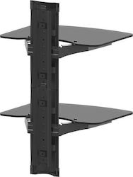 Ergosolid Ovi-s2 Geräte-Regal Audio Video Dvd Gehärtetes Glas Ergosolid Ovi-s2 Geräte-Regal Audio Video Dvd Gehärtetes Glas