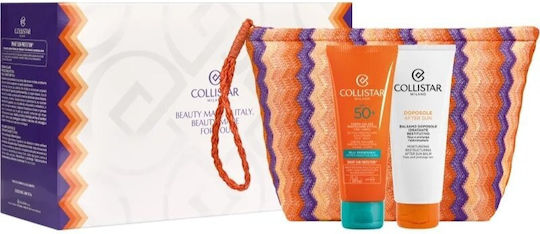 Set with Face Sunscreen, After Sun & Toiletry Bag SPF50 3 Pieces
