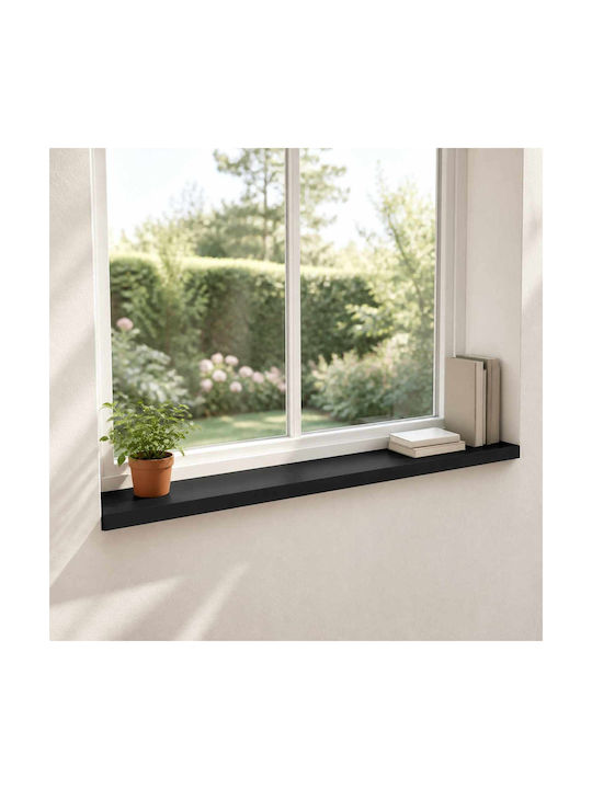 Windows 2 Pcs Black 140 X 20 X 2 Cm Solid Beech Wood 42048341 Black