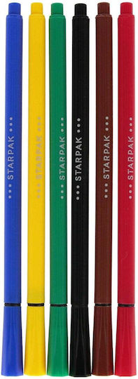 Starpak Transparente Zeichenstifte Malfarben 0,4mm Feine Set 6 Stück