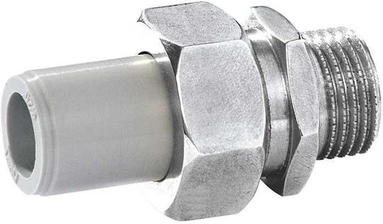 KAN-therm Polypropylene Pipe Connection Fitting 1/2" Male 20mm 04107220