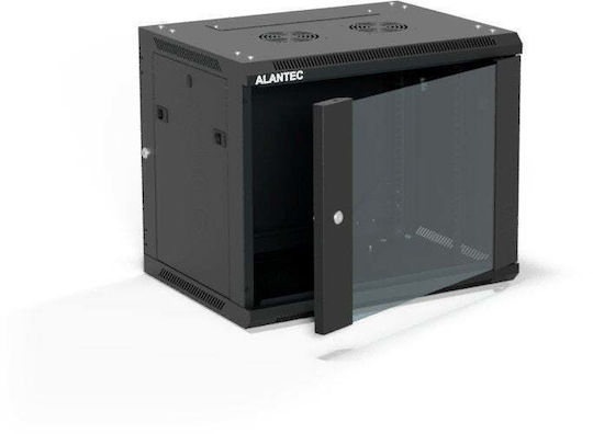 A-LAN Wandmontierte Rack-Schränke 19U 60x45cm Schwarzes