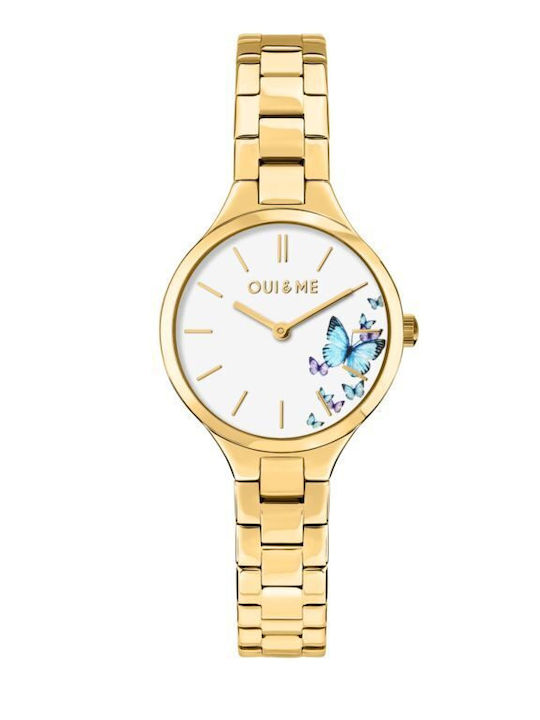 Oui & Me Women's Watch 30mm Battery with Metal Bracelet Yg Br