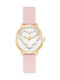 Devotion Set Womens Watch 36mm Battery with Pink Rubber Strap