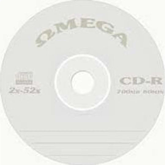 Omega Записваеми CD-R 52x Кутия за торта 10 бр