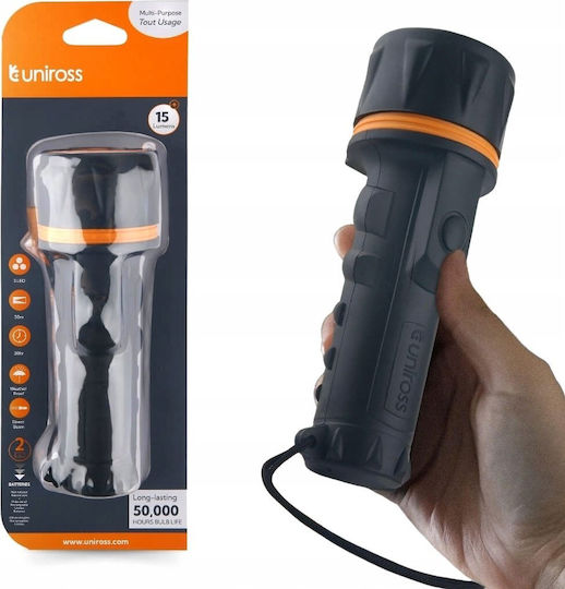 Uniross LED Flashlight with Maximum Brightness 15lm