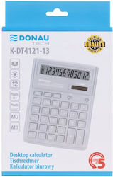Donau Калкулатор 12 Цифри в Сребрист Цвят