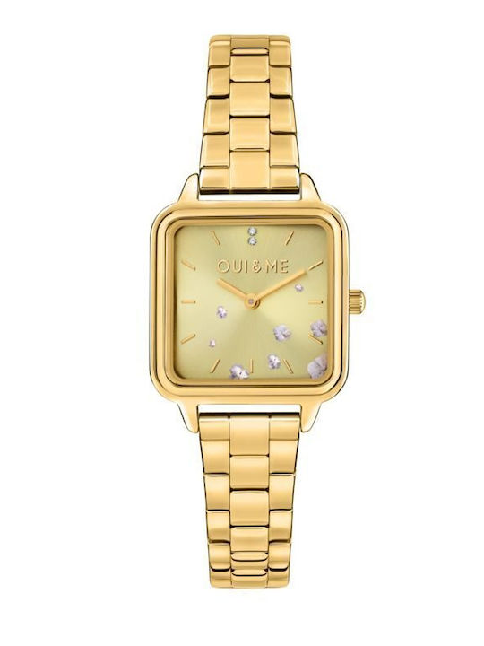 Oui & Me Women's Watch Battery with Metal Bracelet Yg Dial Yg Br
