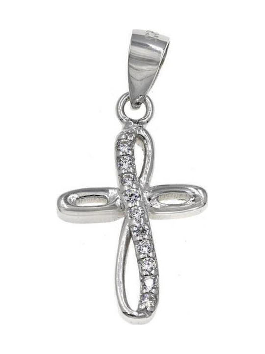 Drandakis Women's Silver Cross Without Chain