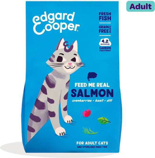 Dry Cat Food Grain-Free For Adult Neutered Cats With Salmon Fish 4kg