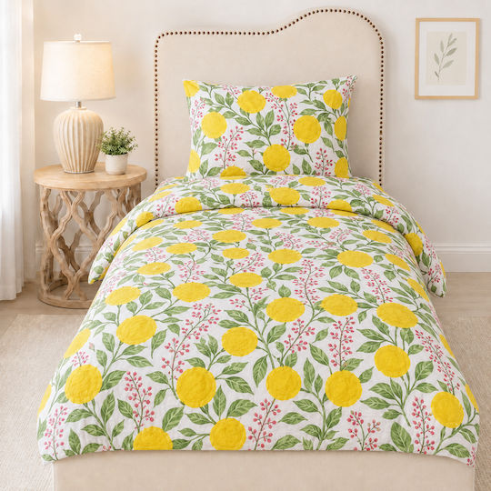 Комплект Детска Завивка Памучна Lemons 90x200см Комплект Детска Завивка Памучна Lemons 90x200см