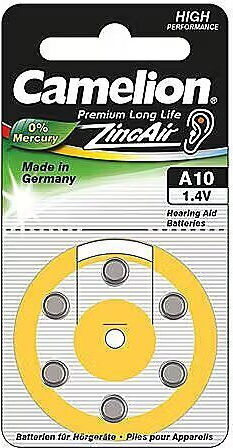 Camelion Hearing Aid Batteries 10 1.4V 6pcs