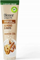 Dicora Urban Fit Moisturizing Shower Gel with Coconut Scent 100ml