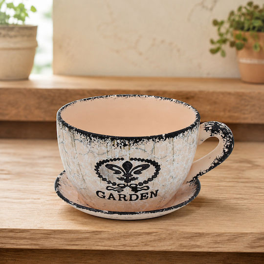 Keskor Ceramic Multicolour Plant Pot 24x20x13cm