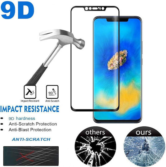 Full Screen Protection Glass 9D Compatible with Xiaomi Poco F2 Pro Black Full Glue Tempered Glass EU Blister