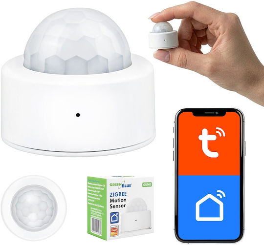 Green Blue Wireless ZigBee Motion Sensor 120° Range 8m