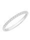 Women's Half Eternity Band Ring with Diamond in 18K White Gold