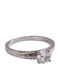 Prince Silvero Damentagring mit Zirkon aus Silber Vergoldet