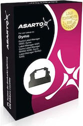 Asarto Етикетна Филм 1м x 9мм В Черен Цвят