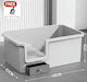 Pet's Choice Katzenklos mit Sieb Graues M68 x B42 x H21cm