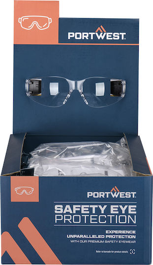 Pm32 Retail-Ready Pw32 Schutzbrillen Pk12 Transparente Portwest Kiste 12 Stück