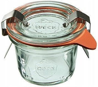 Weck Set of 12 General Use Brown Glass Jars with Lid 35ml 12 Pieces